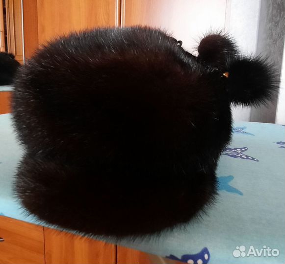 Шапка зимняя норковая женская