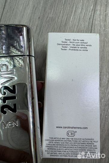 Carolina Herrera 212 VIP Men 100 ml Тестер