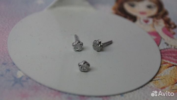 Комплекты серьги и кольцо для кукол барби и других