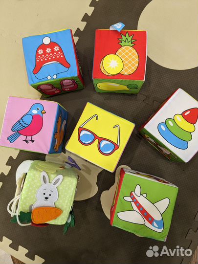 Мягкие кубики большие