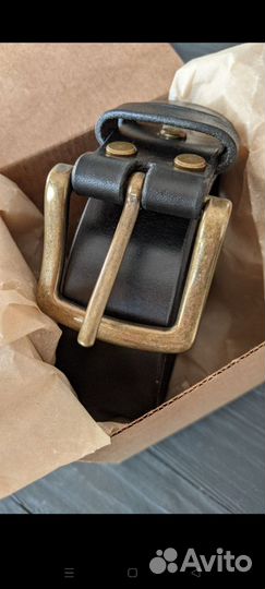 Ремень кожаный ручной работы Арт.Рк57