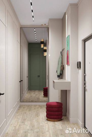 Пуф с ящиком велюр винный