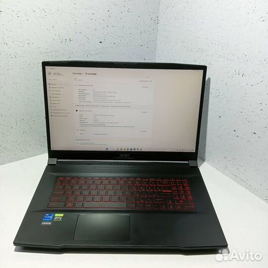 Ноутбук MSI GF76 Katana (Рассрочка /Т4)