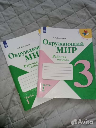 Рабочая тетрадь 3 класс 1 и 2 часть Окружающий мир