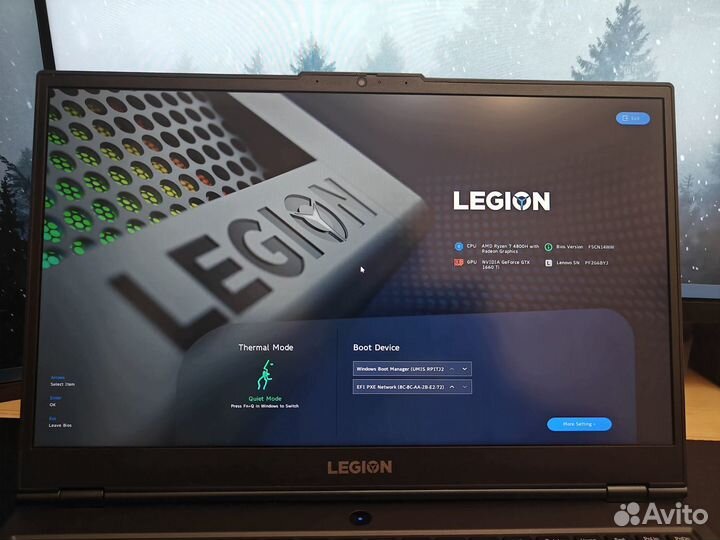 Lenovo Legion 5 15ARH05H (R7 4800H + gtx 1660Ti)