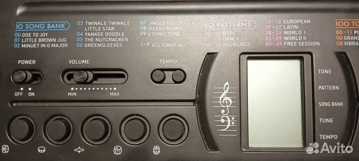 Детский синтезатор Casio SA-76 на батарейках 6хаа