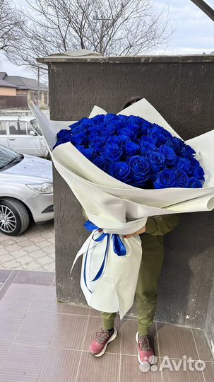 Букет из синих роз синие розы