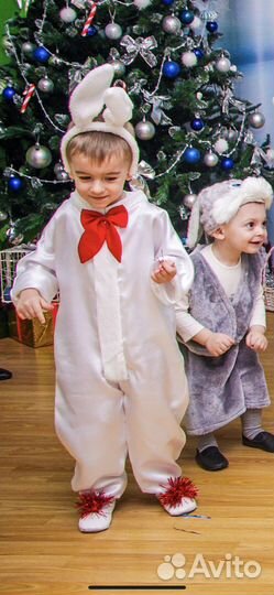 Новогодний костюм зайчика