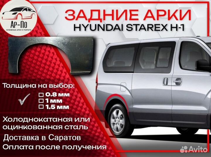 Ремонтные арки на Hyundai Starex H-1 задние