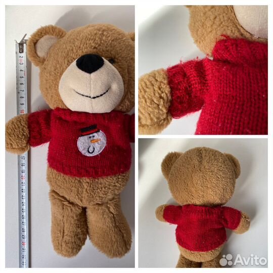 Мягкая игрушка мишка, свинка, котик, осьминог