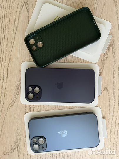 Чехол на iPhone 14 стекло С затой камеры