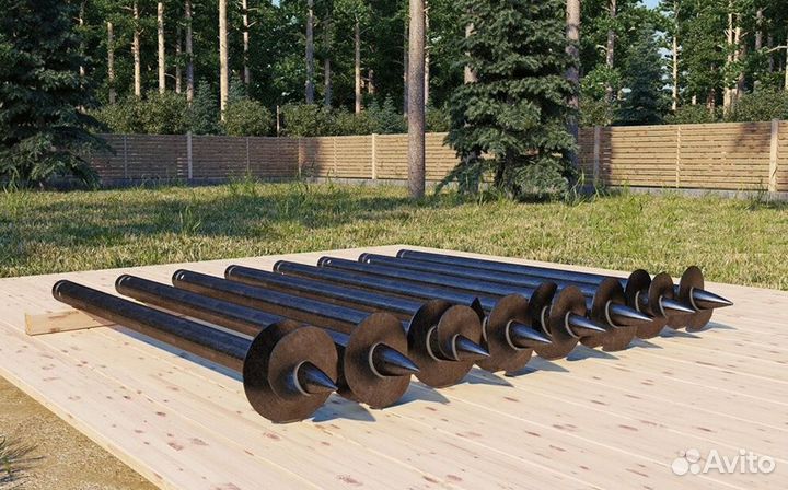 Винтовые сваи Монтаж