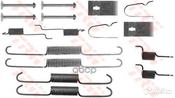 Комплект монтажный барабанного тормоза зад