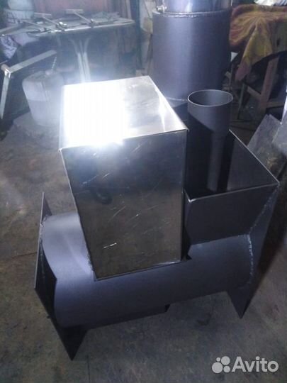 Котлы, печи для бани 8 мм горизонтальные