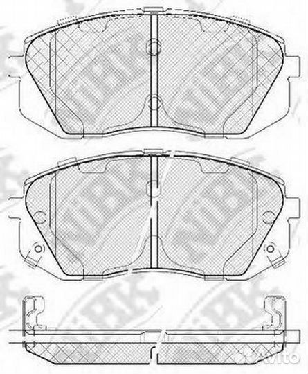 Колодки тормозные дисковые KIA sportage 2008 PN0052 - nibk