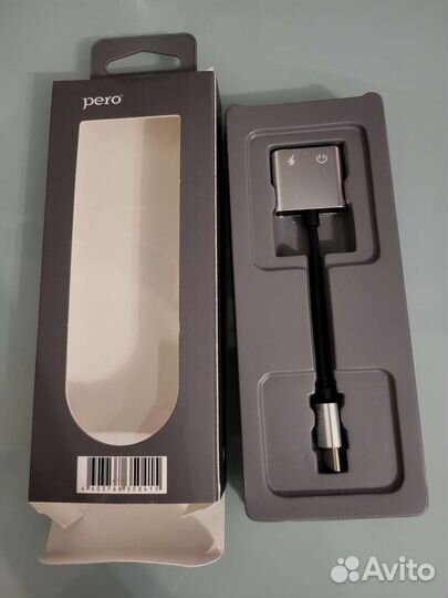 Переходник для наушников Pero type-C/mini jack 3.5