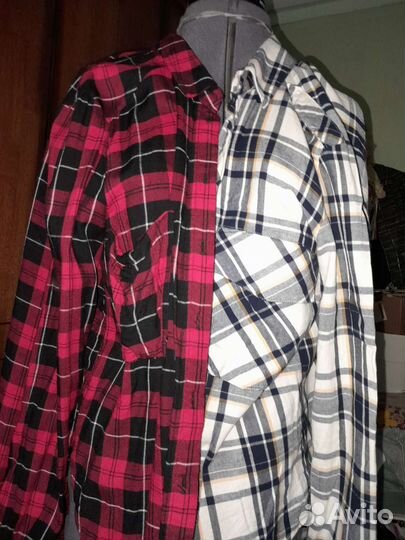 Фланелевые рубашки для девочки в клетку