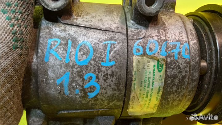 Компрессор кондиционера для Kia Rio 1 2000-2005