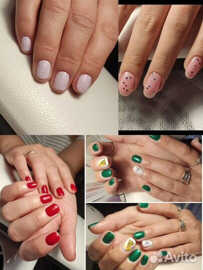 Маникюр,наращивание ногтей и педикюр