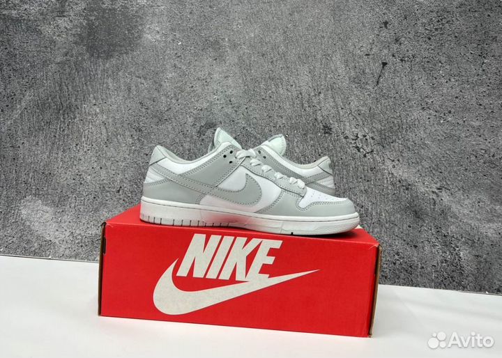 Кроссовки Nike SB Dunk Grey Люкс