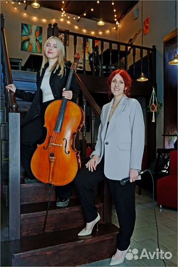 Музыканты на мероприятие, кавер группа, виолончель