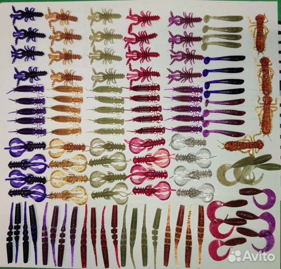 Набор 110 приманок для джига и микроджига