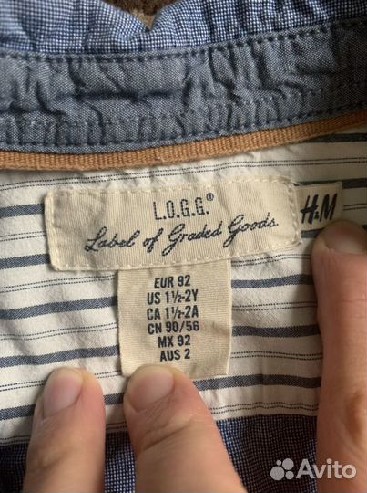 Рубашка H&M 92р