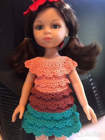Вязаная одежда для кукол Paola Reina 32см,handmade