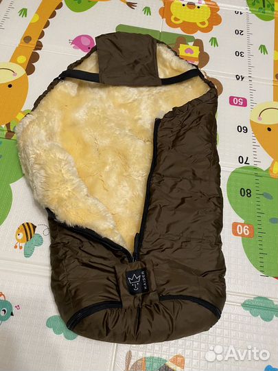 Конверт зимний на овчине в коляску Kaiser