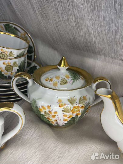 Сервиз чайный Горюн трава предметно