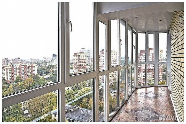 Алюминиевые и пластиковые балконные окна под ключ