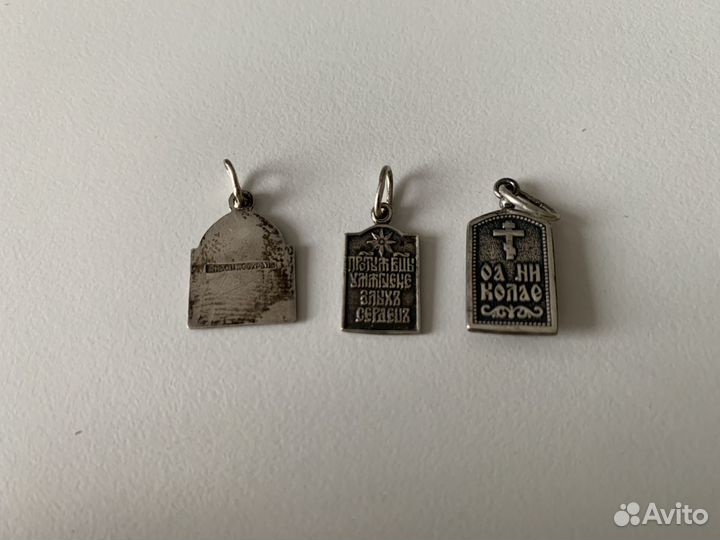 Подвески православные и цепочки серебро