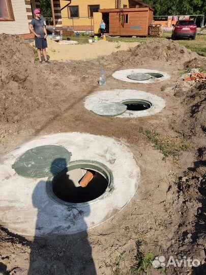 Септик из бетонных колец под ключ