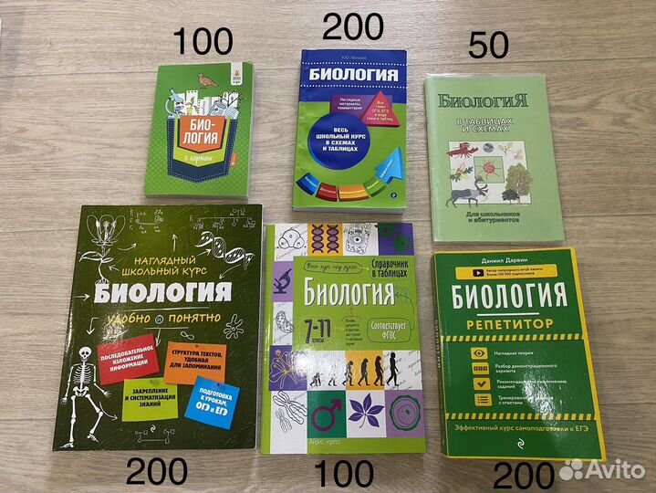 Справочники огэ/егэ по биологии и химии