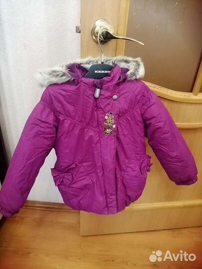 Зимняя куртка на девочку 92