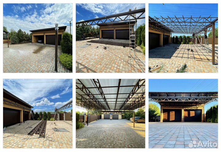 Навес для загородного дома