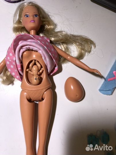 Беременная кукла (типа барби)