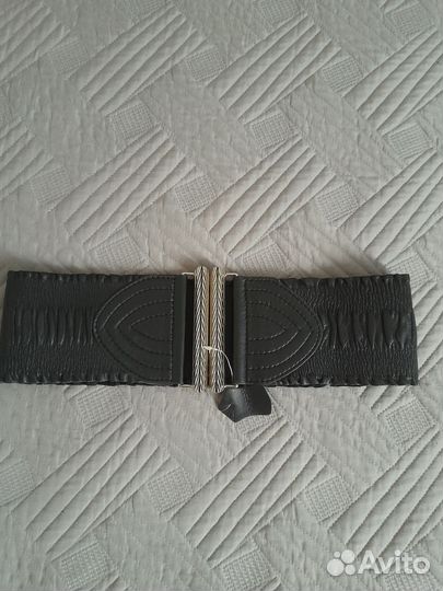 Ремень женский кожаный широкий новый