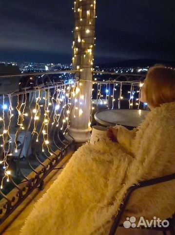 Гирлянда уличная бахрома 12м и 6м