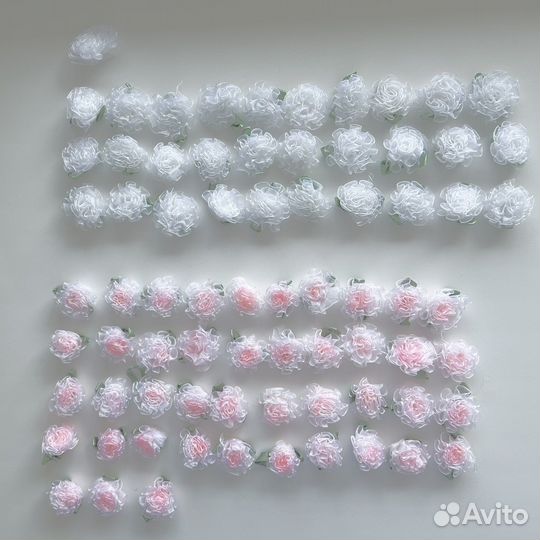 Цветочки для творчества из ткани