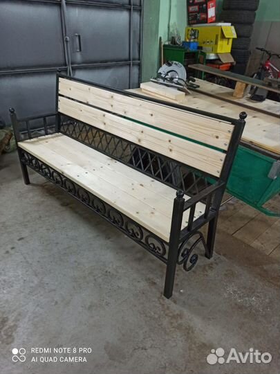 Скамья кованая