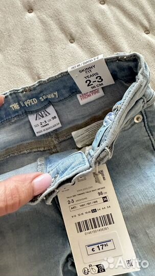 Джинсы zara 98, новые,оригинал