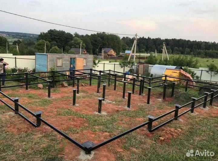 Винтовые сваи / монтаж