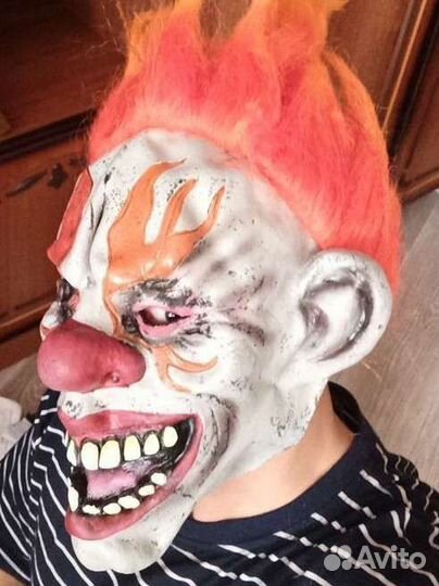 Маска латекс карнавал, зомби