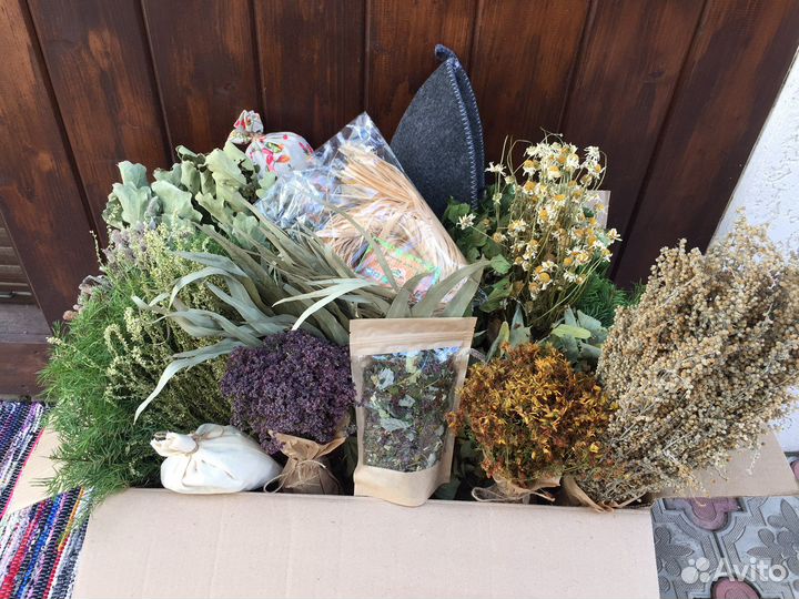 Набор веников и трав для бани