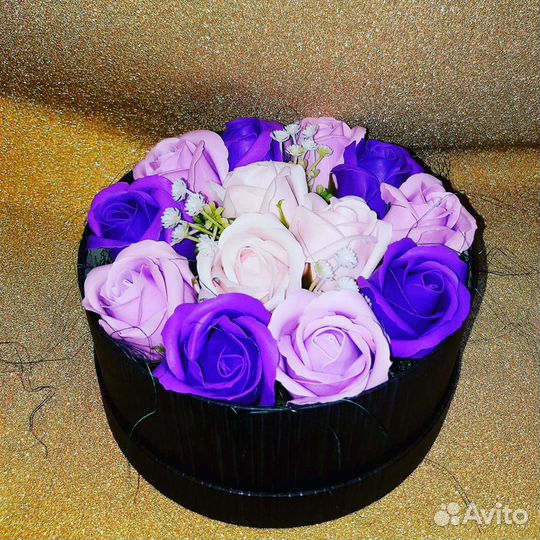 Букет из мыльных роз