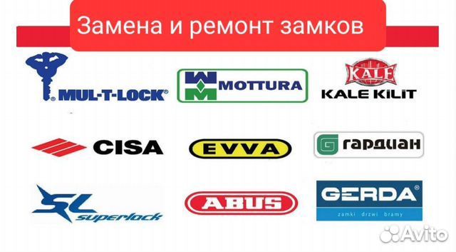 Замена, ремонт, вскрытие замков