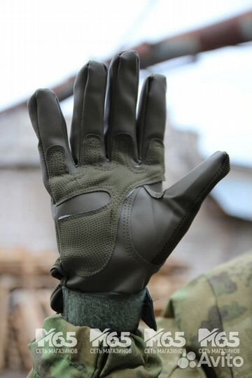 Перчатки тактические с мягкой вставкой, olive M