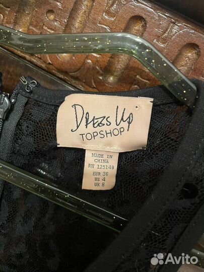 Платье черное открытое