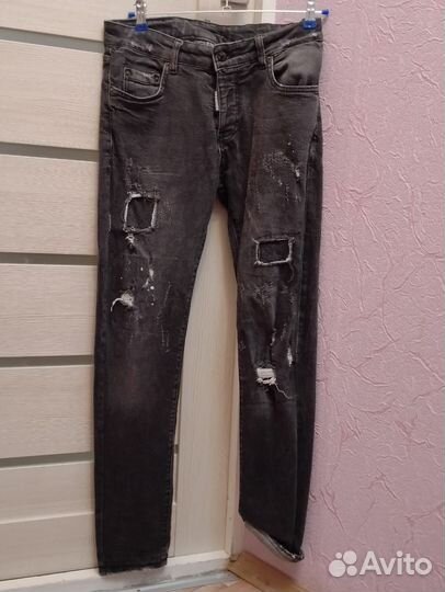 Джинсы мужские dsquared2 черные